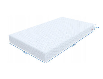 Matras 140x200 met tijk - Wit Koudschuim H3 - 10cm dik
