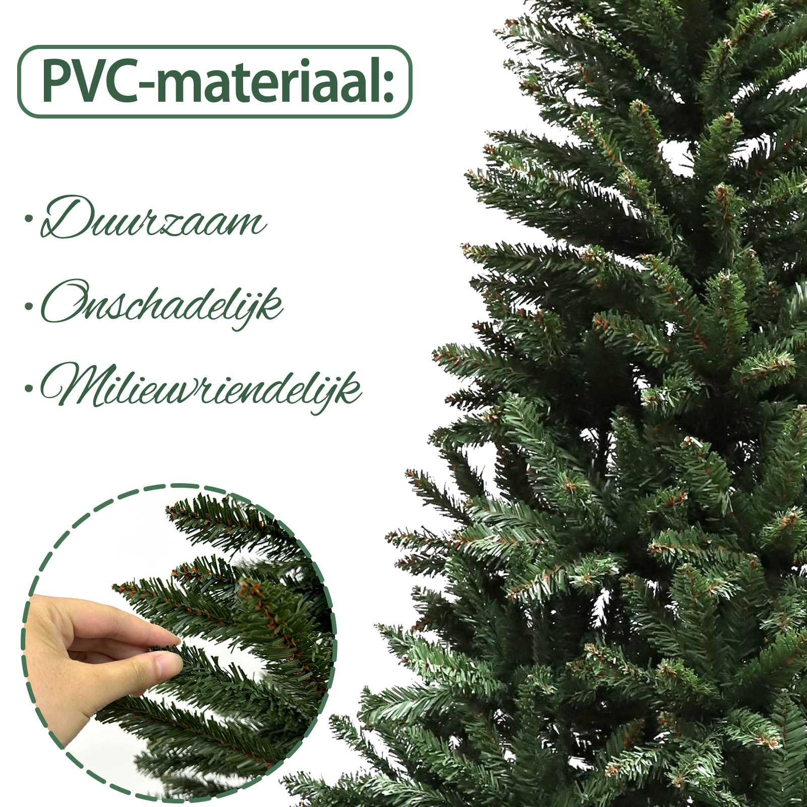 Kunstboom met stalen voet - 150 cm groen spar PVC