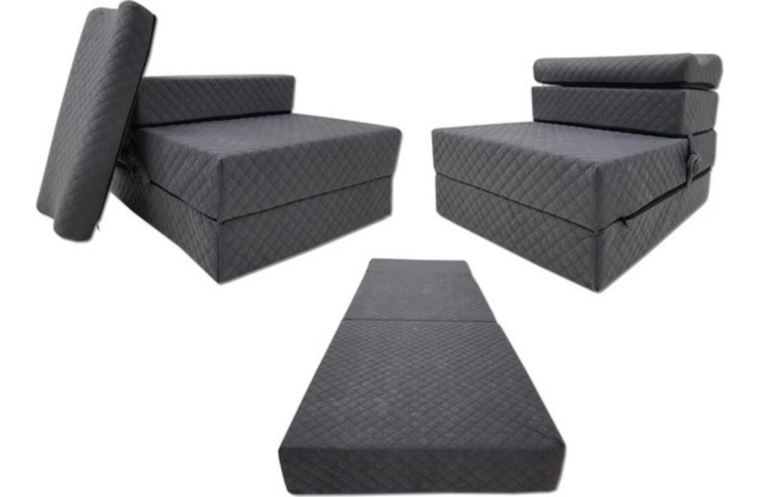 Camping matras grafiet - 200x70x15 cm - Foam