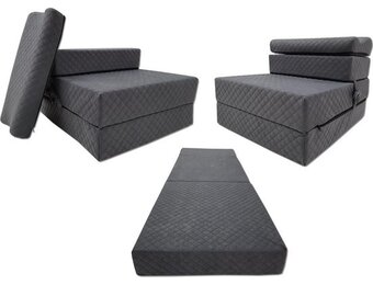 Camping matras grafiet - 200x70x15 cm - Foam