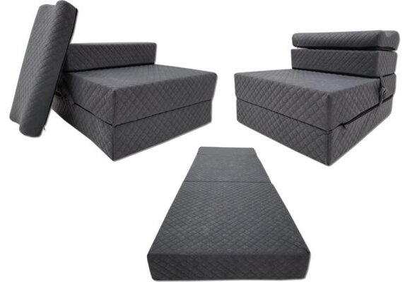 Camping matras grafiet - 200x70x15 cm - Foam