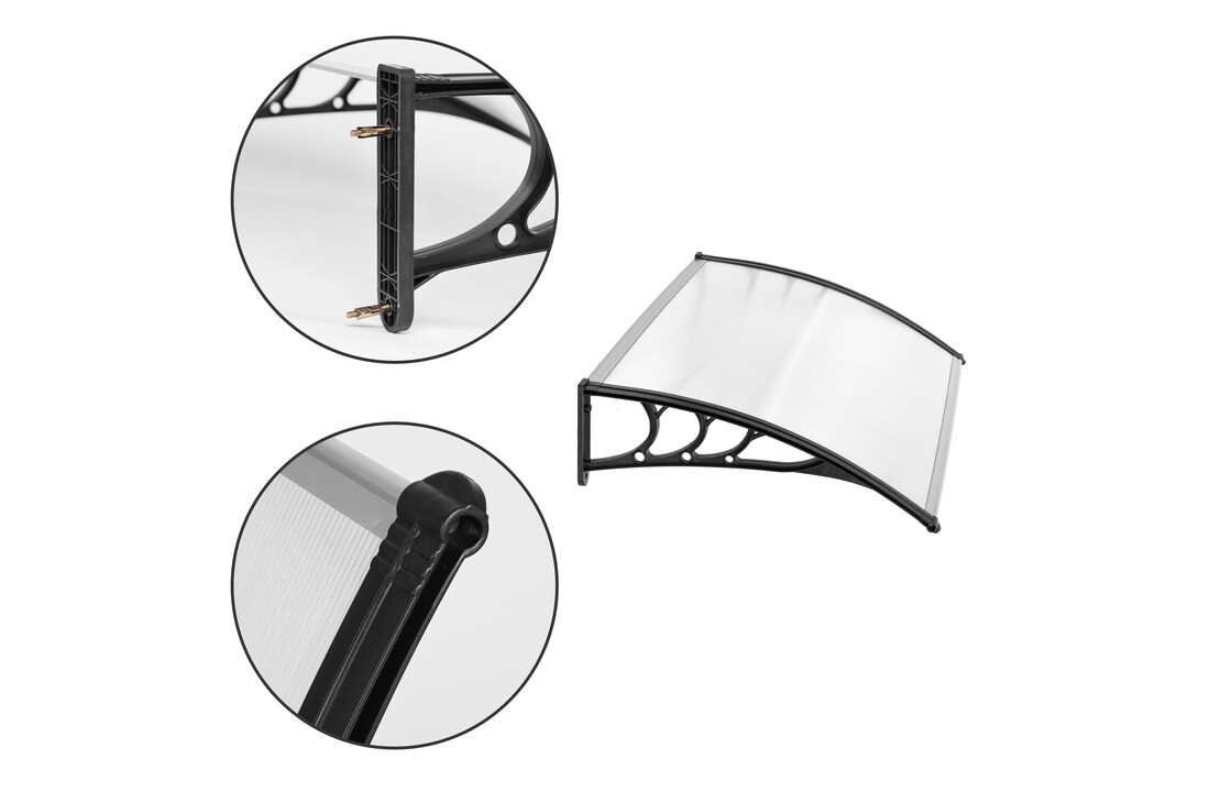 Deurluifel 120x75,5x23 cm Polycarbonaat Kunststof