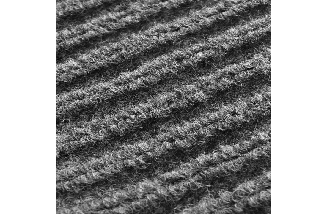 Grijze deurmat 120x80 cm - Polypropyleen & Rubber