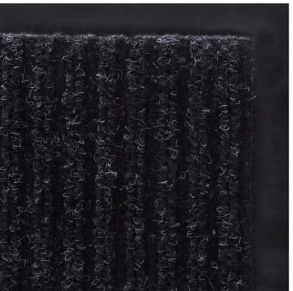 Deurmat zwart geribbeld - 150 x 90 cm - Rubber/Polypropyleen