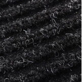 Entree mat 150x90 cm – Zwart Geribbeld Rubber
