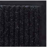 Entree mat 150x90 cm – Zwart Geribbeld Rubber
