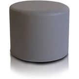 Grijze poef 43x53 - Kunstleer, Ergonomisch, Multifunctioneel