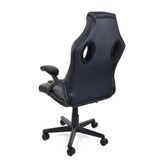 Gamestoel zwart - Racer PRO, ECO-leer & Textiel, Ergonomisch