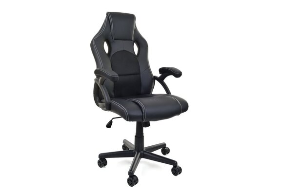 Bureaustoel ergonomisch Racer PRO ECO-leer zwart