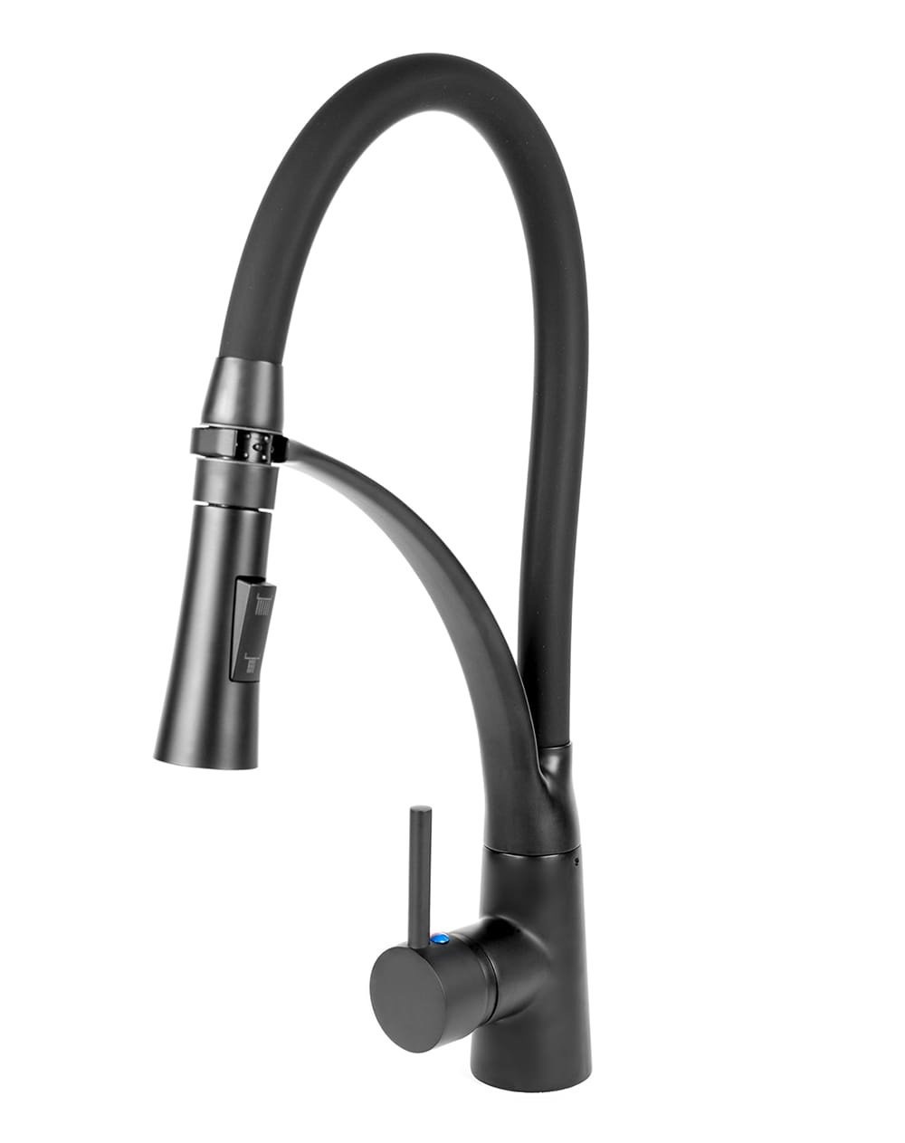 Keukenkraan met LED verlichting - Antraciet Zwart - Messing/Kunststof
