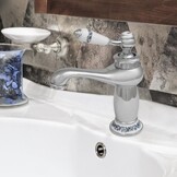 Badkamer kraan keramische hendel | Retro, Messing & Chroom