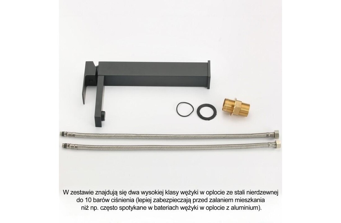 Hoge wastafelkraan zwart: Mat Zwart Messing, Modern Design