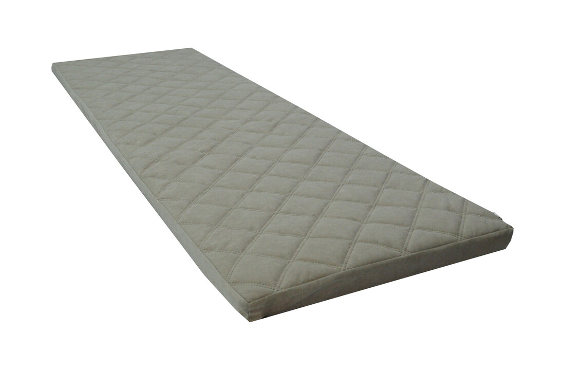 Logeerbed matras, opvouwbaar, 60x198x5cm, beige Alova polyester