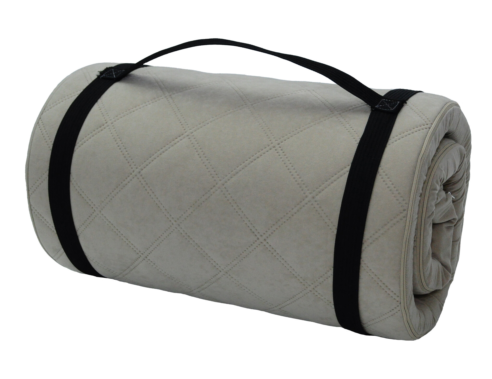 Logeerbed matras, opvouwbaar, 60x198x5cm, beige Alova polyester