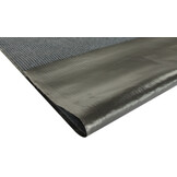 Droogloopmat donkergrijs 120x180 cm geribbeld rubber