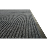 Geribbelde deurmat 120x180cm - Donkergrijs Rubber/Polypropyleen