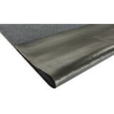 Geribbelde deurmat 120x180cm - Donkergrijs Rubber/Polypropyleen