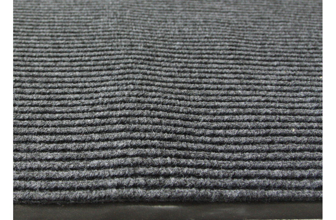 Geribbelde deurmat 120x180cm - Donkergrijs Rubber/Polypropyleen