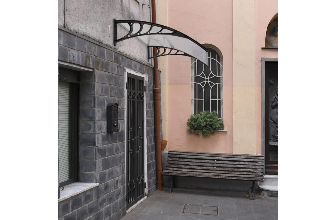 Deurluifel kunststof 150x80cm transparant aluminium