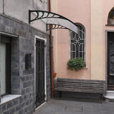 Deurluifel kunststof 150x80cm transparant aluminium