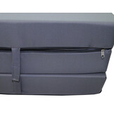 Opvouwbaar matras grijs 195x65x10 cm waterdicht H2 schuim