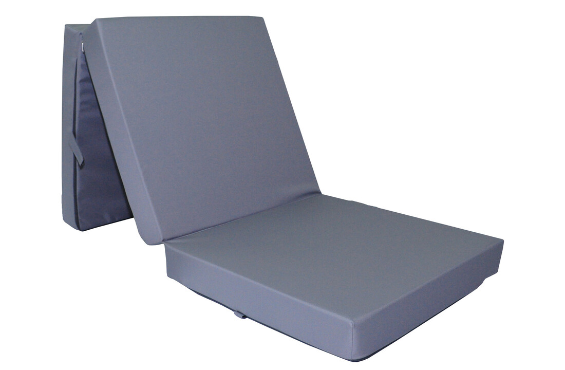 Opvouwbaar matras grijs 195x65x10 cm waterdicht H2 schuim