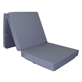 Opvouwbaar matras grijs 195x65x10 cm waterdicht H2 schuim