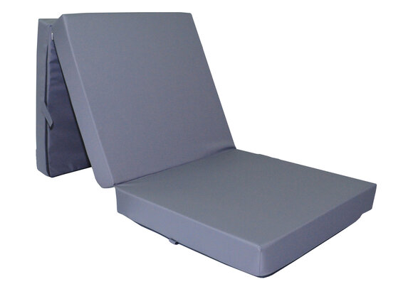 Opvouwbaar matras grijs 195x65x10 cm waterdicht H2 schuim