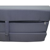 Logeermatras Grijs 195x65x10 cm H2 Waterdicht