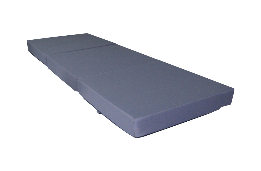 Logeermatras Grijs 195x65x10 cm H2 Waterdicht
