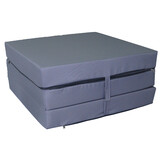 Logeermatras Grijs 195x65x10 cm H2 Waterdicht