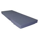 Logeermatras opvouwbaar - 195x65x10 cm grijs - waterdicht