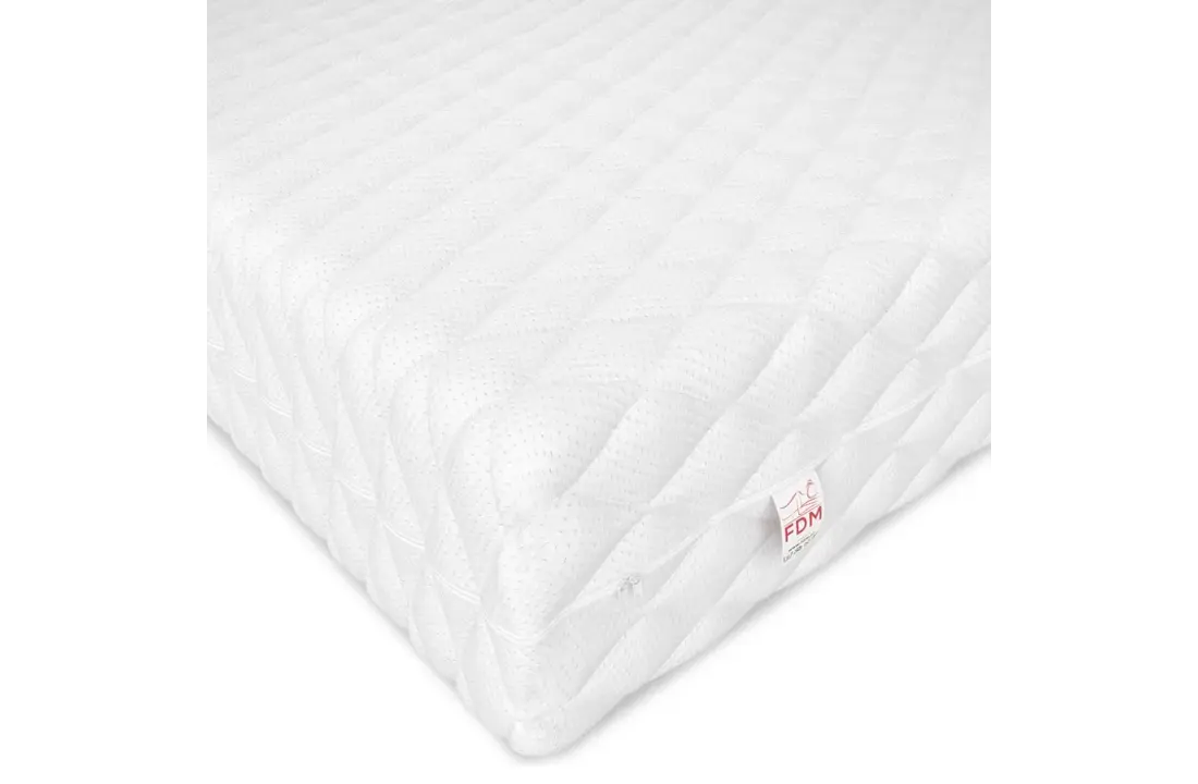 Kindermatras koudschuim 70x160 cm - Wit, 11cm dik, latex/kokos