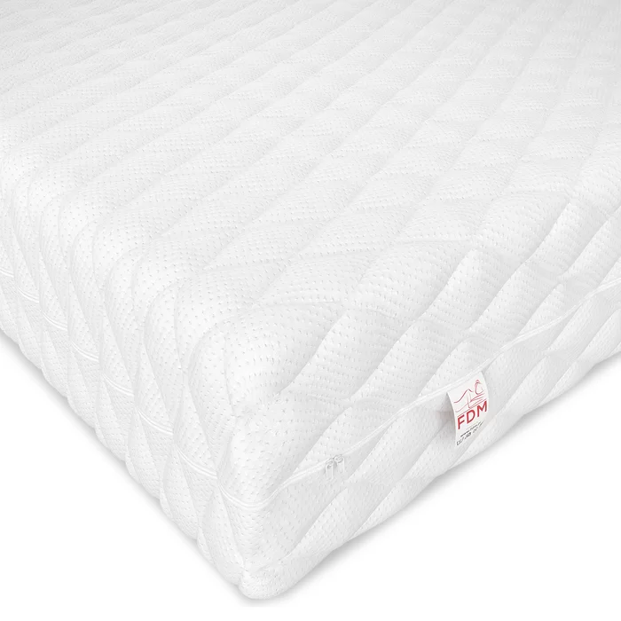 Kindermatras koudschuim 70x160 cm - Wit, 11cm dik, latex/kokos