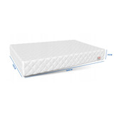 Matras 70x160 cm kind - Koudschuim, latex & kokos, 11cm dik, wit