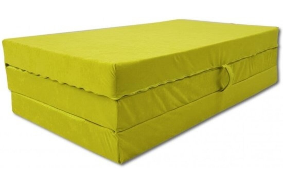 Vouwmatras groen 80x200x10 cm foam, ideaal logeer- en reisbed