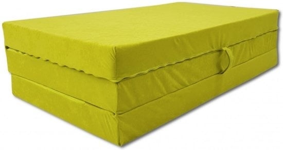 Opvouwbaar matras kind - 80x200cm, groen, foam
