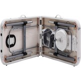 Inklapbare massagetafel - Aluminium, 185x70cm, Wit