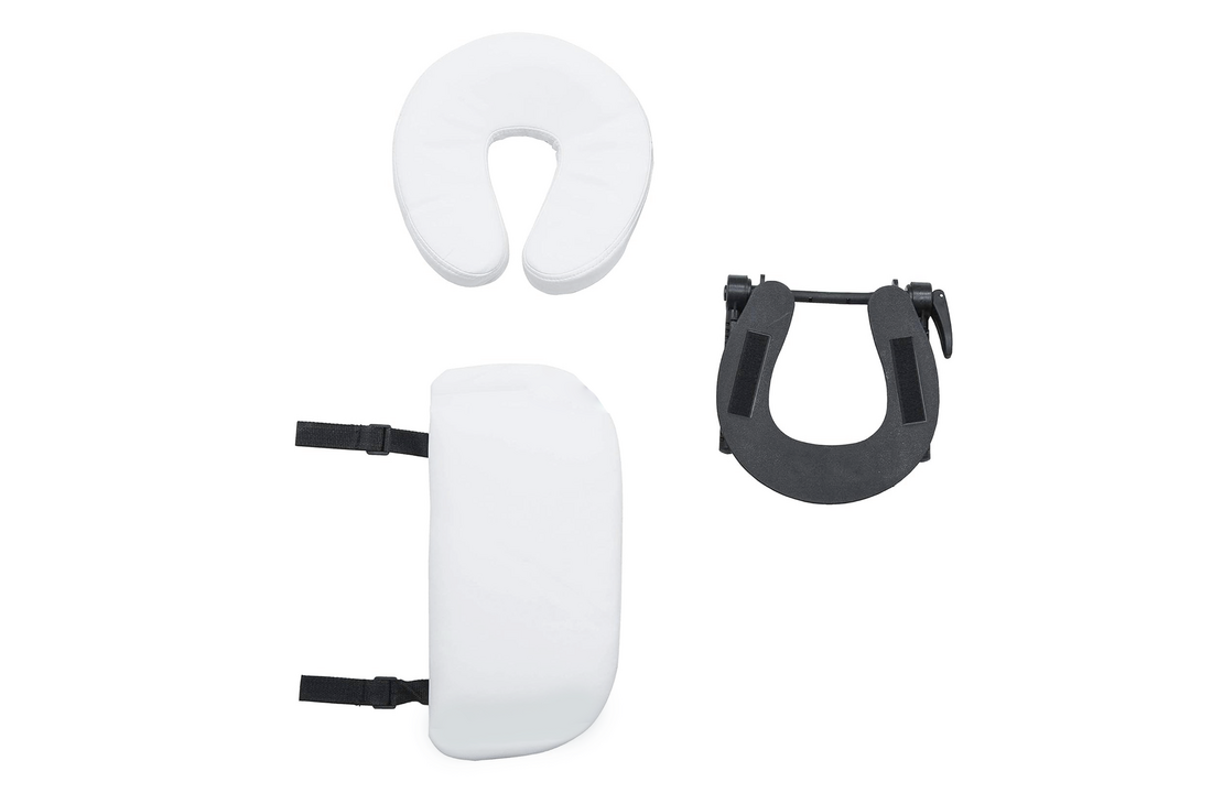 Draagbare massagetafel wit, 2-delig, aluminium, 185x70x61-85 cm