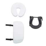 Draagbare massagetafel wit, 2-delig, aluminium, 185x70x61-85 cm