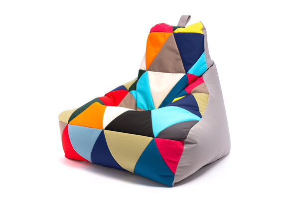 Zitzak buiten waterdicht - 100x80x85cm - Taupe/Multicolor Outdoor Polyester