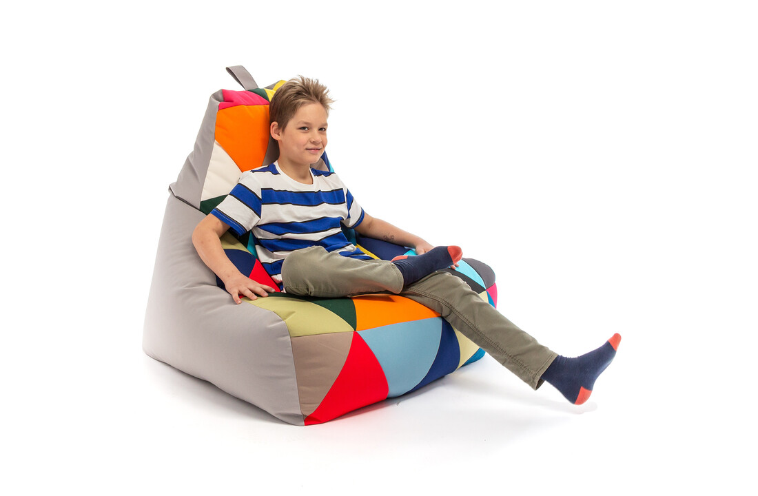 Zitzak buiten waterdicht - 100x80x85cm - Taupe/Multicolor Outdoor Polyester