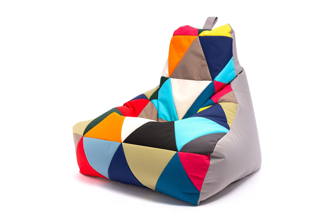 Zitzak taupe groot - KEIKO - 100x80x85 cm - Outdoor Polyester