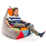 Zitzak taupe groot - KEIKO - 100x80x85 cm - Outdoor Polyester