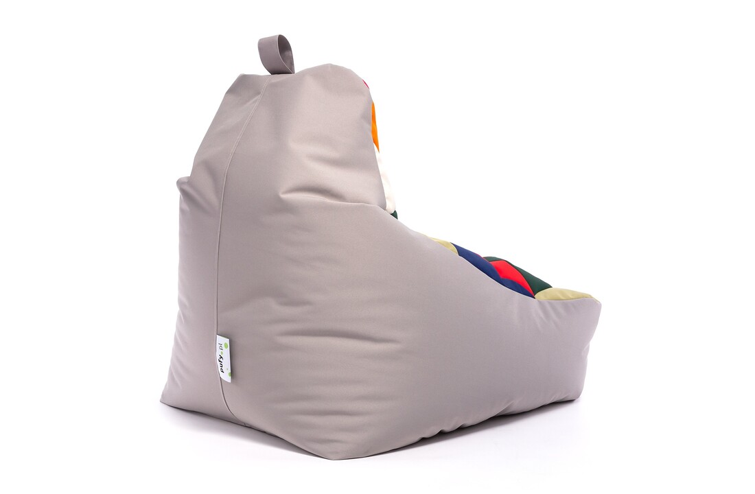 Zitzak buiten kleurrijk - KEIKO multicolor & taupe, 100x80x85 cm, waterdicht