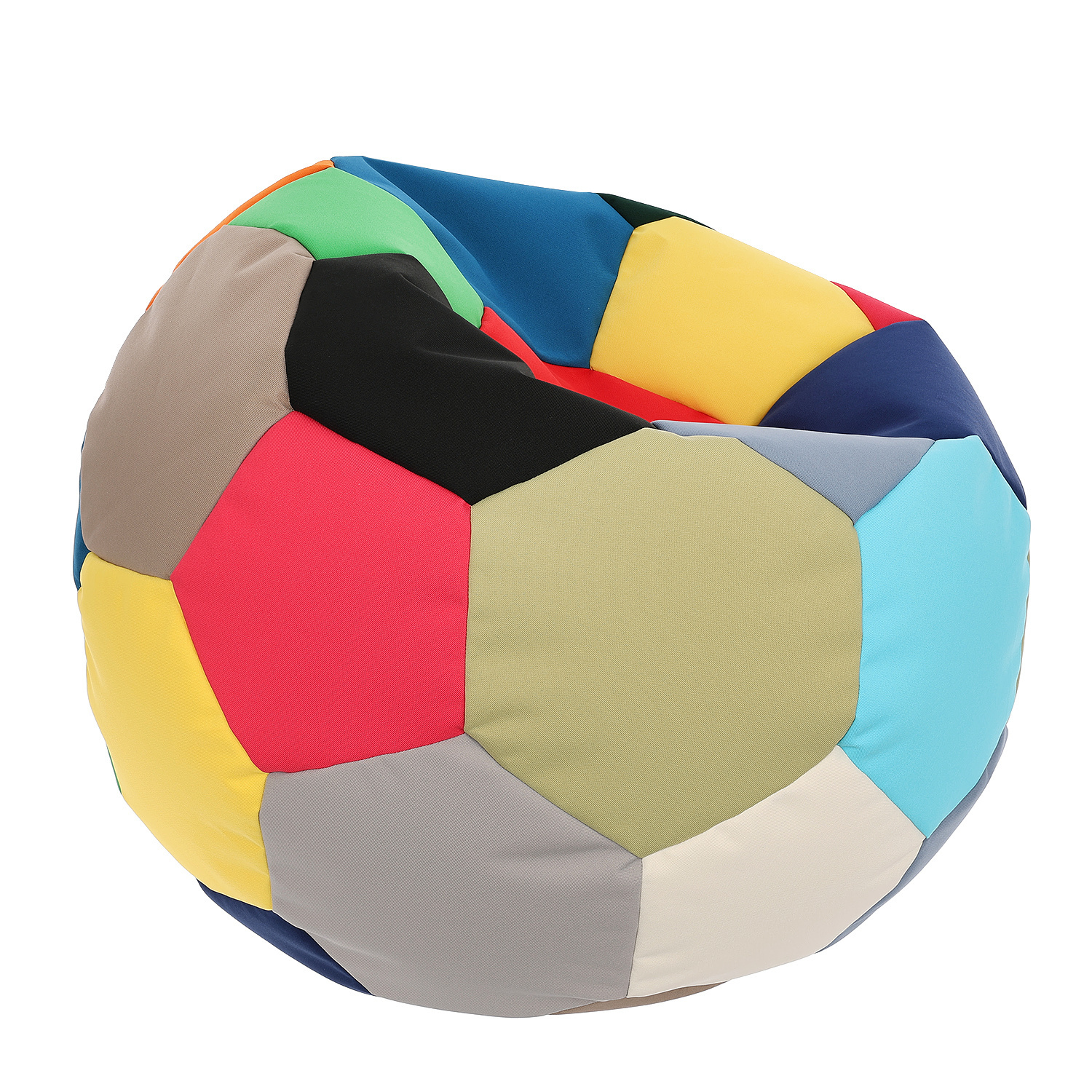 Kind zitzak voetbal - waterdicht outdoor polyester Ø 65 cm