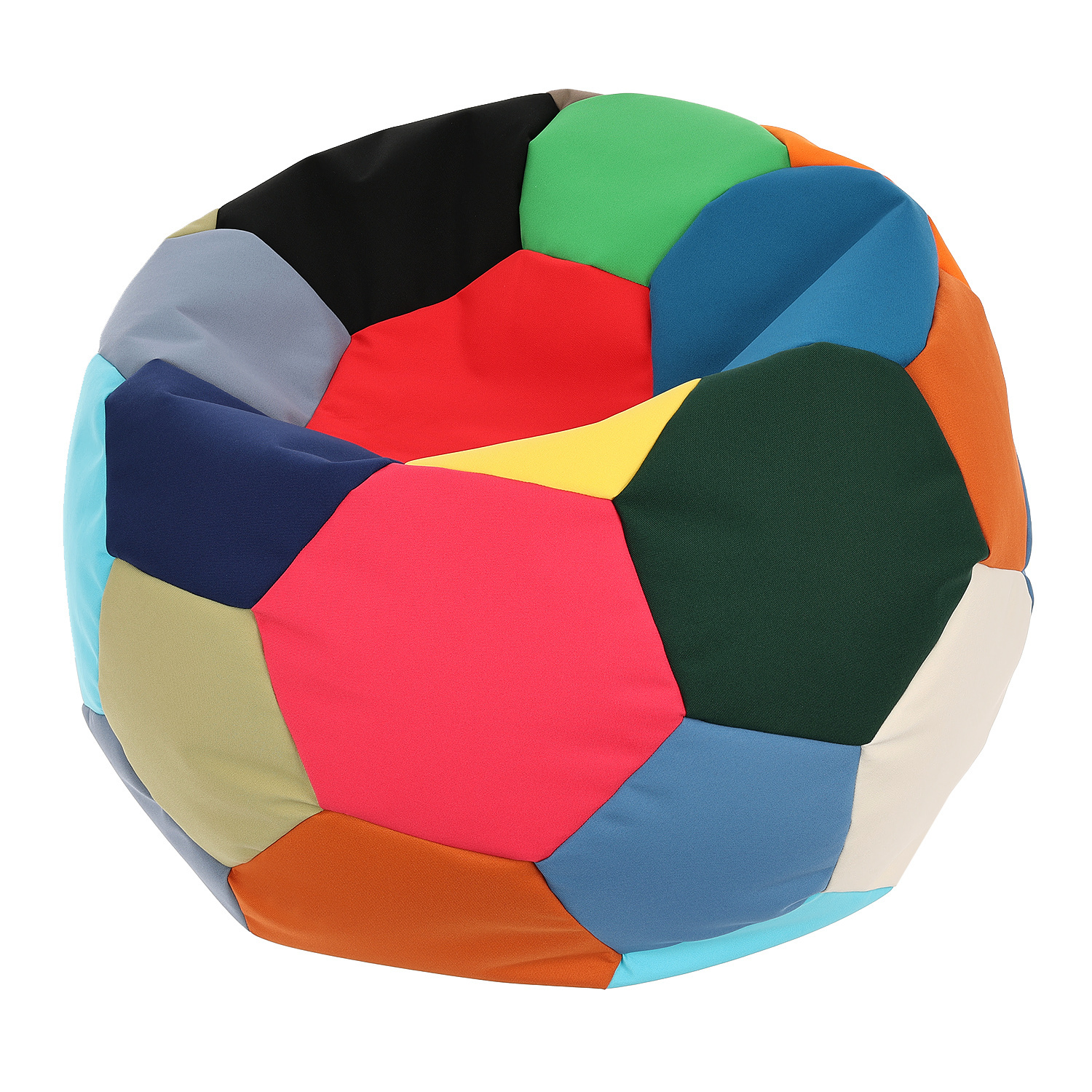 Kind zitzak voetbal - waterdicht outdoor polyester Ø 65 cm