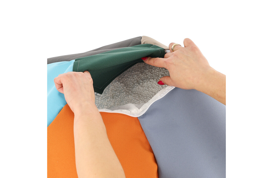 Kind zitzak voetbal - waterdicht outdoor polyester Ø 65 cm