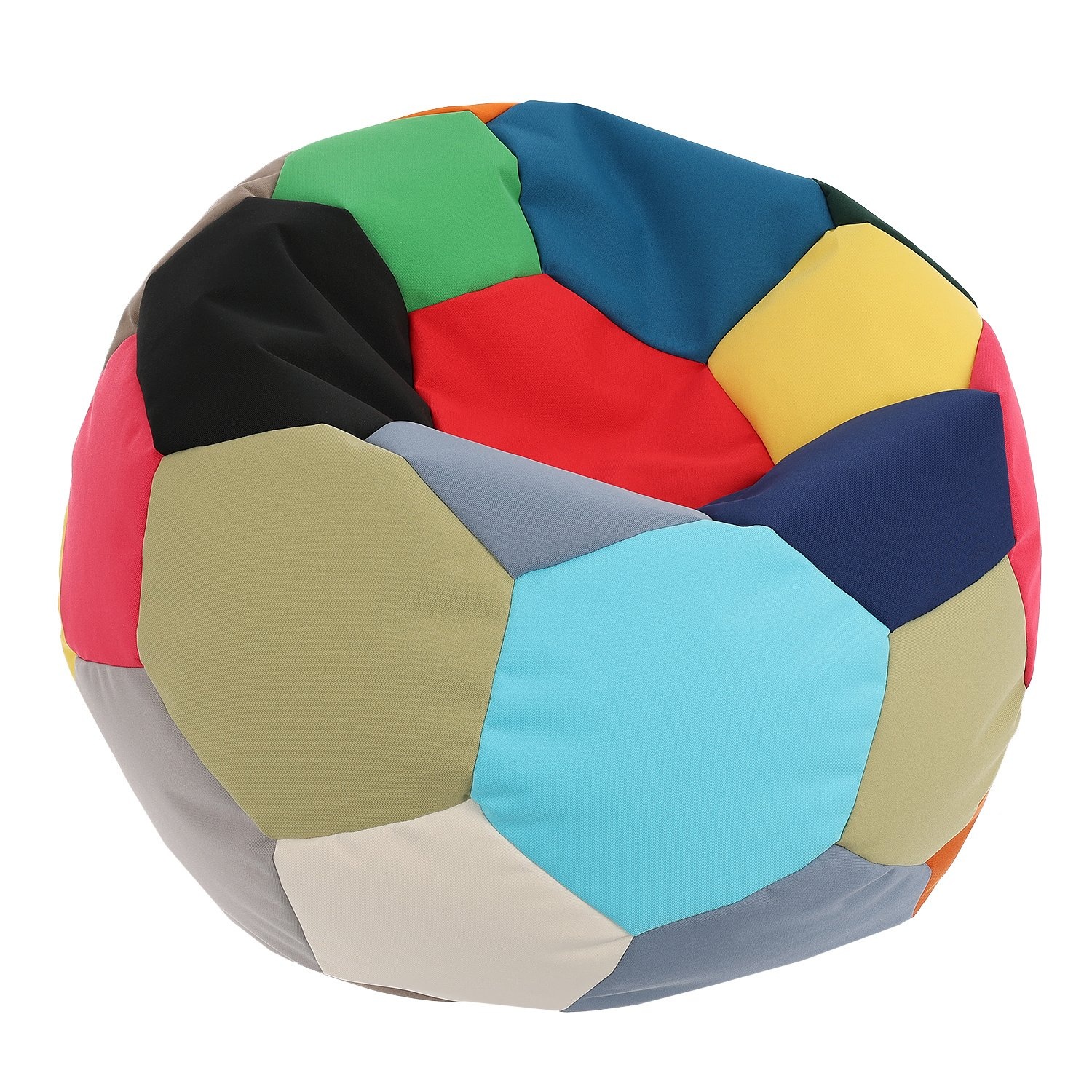 Kind zitzak voetbal - waterdicht outdoor polyester Ø 65 cm