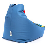 Patchwork zitzak outdoor - KEIKO - 100x80x85 cm - Multicolor/blauw